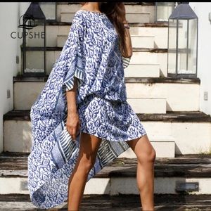 Cupshe Kaftan, Off the Shoulder,  Long Swim Cover-up - One Size - NWT